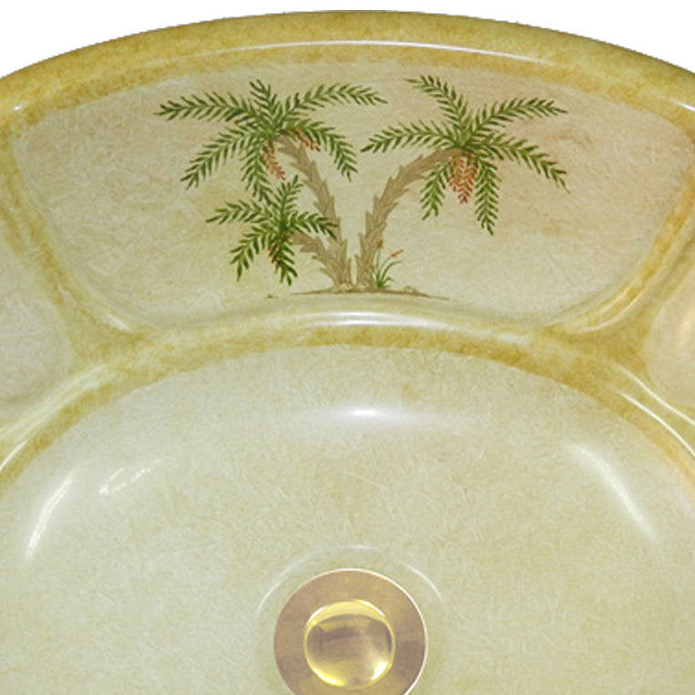 Colonial Palm Coastal Sink - Nautical Luxuries