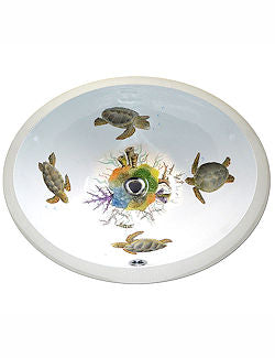Sea Turtles Coastal Sink - Nautical Luxuries