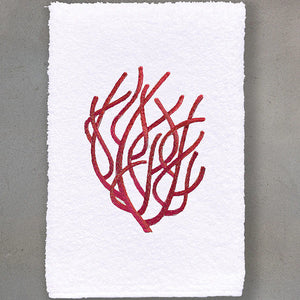 Ocean Coral Embroidered Luxury Towels & Mats - Nautical Luxuries
