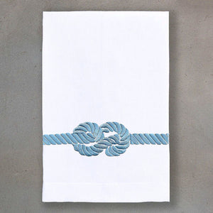 Nautical Knot Linen Hand Towels - Nautical Luxuries