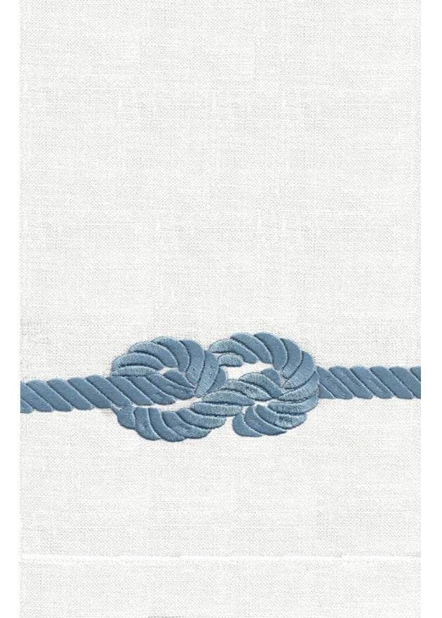 Nautical Knot Linen Hand Towels - Nautical Luxuries