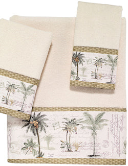 Royal Palm Velour Towel Set - Nautical Luxuries