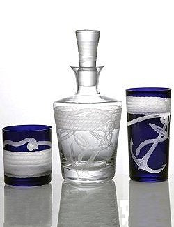 Anchor & Line Bohemian Crystal Barware - Nautical Luxuries