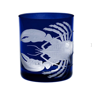 Crab & Lobster Bohemian Crystal Barware - Nautical Luxuries