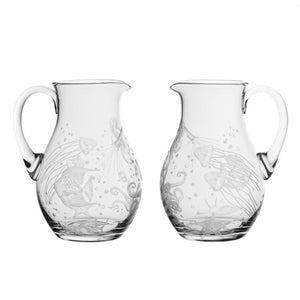 Fruti Di Mare Bohemian Crystal Pitcher - Nautical Luxuries