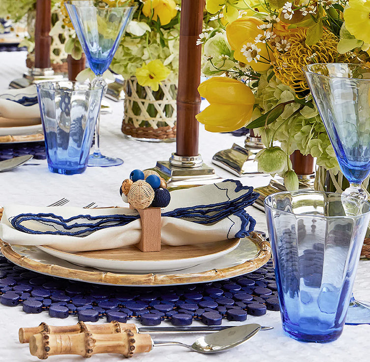 Aegean Blue Mouth-Blown Glass Sets - Nautical Luxuries