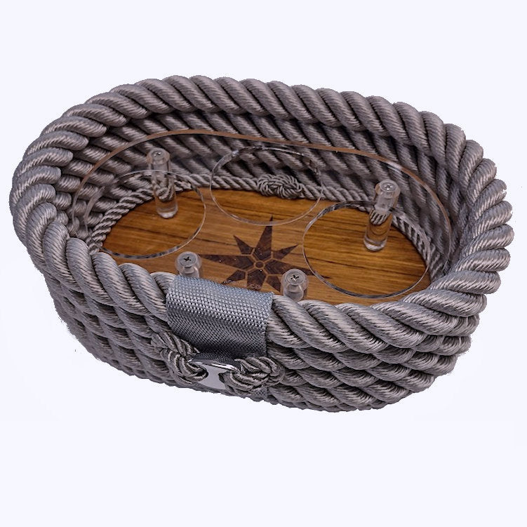 Italian Coiled Rope Catch-All Holder - Nautical Luxuries