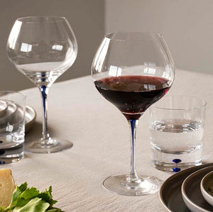 Orrefor's Intermezzo Blue Crystal Glassware - Nautical Luxuries