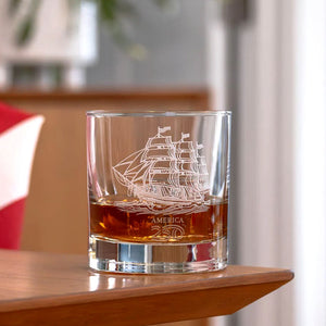 250th Anniversary Tall Ship 4-Pc. Rocks Glass Set