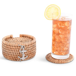 Windjammer Wicker Collection Coaster Set - Nautical Luxuries