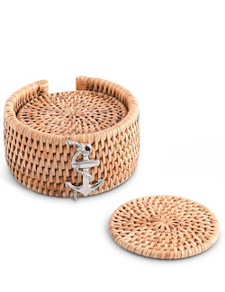 Windjammer Wicker Collection Coaster Set - Nautical Luxuries