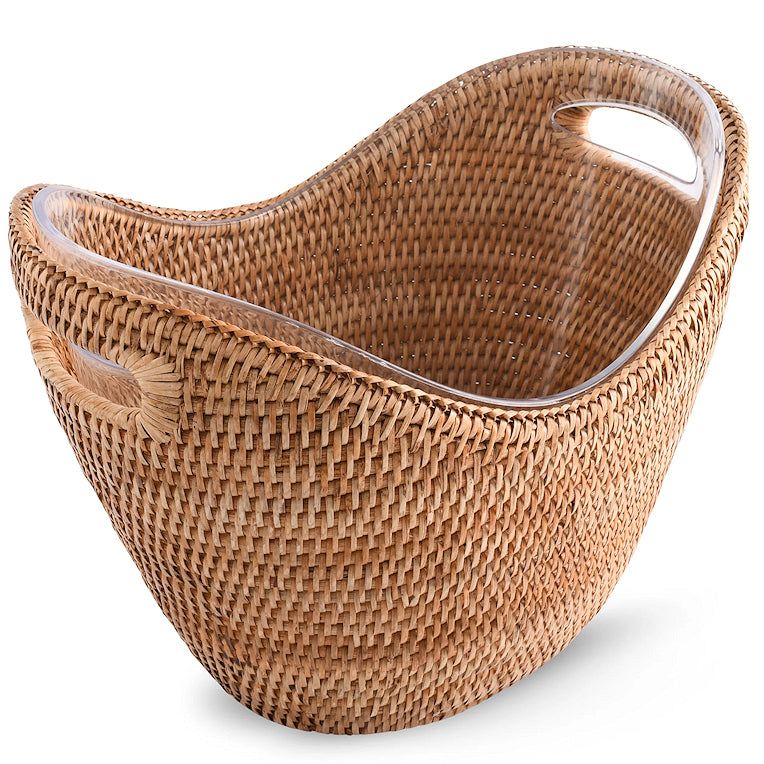 Windjammer Wicker Collection Wine/Champagne Basket - Nautical Luxuries