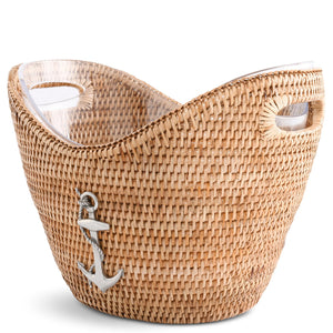 Windjammer Wicker Collection Wine/Champagne Basket - Nautical Luxuries