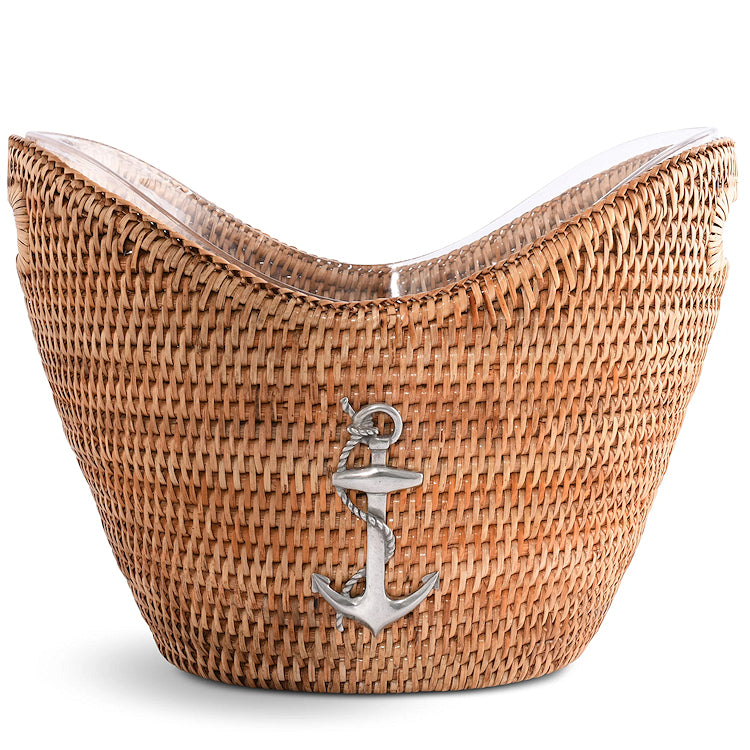 Windjammer Wicker Collection Wine/Champagne Basket - Nautical Luxuries