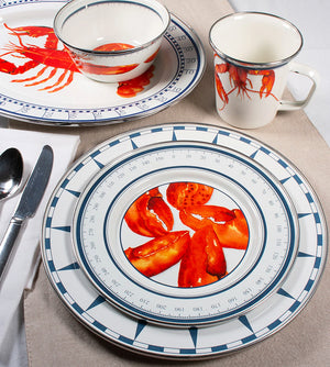 Red Lobster Porcelain Enamelware Dinnerware