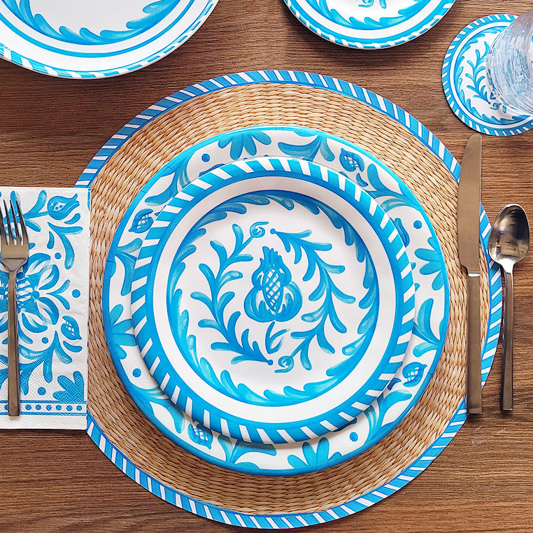 Mediterranean Splash Melamine Dinnerware Set - Nautical Luxuries