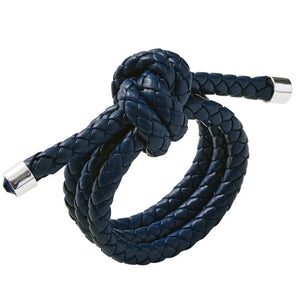 Yacht Knot 4-Pc. Braided Leather Napkin Ring Sets - Nautical Luxuries