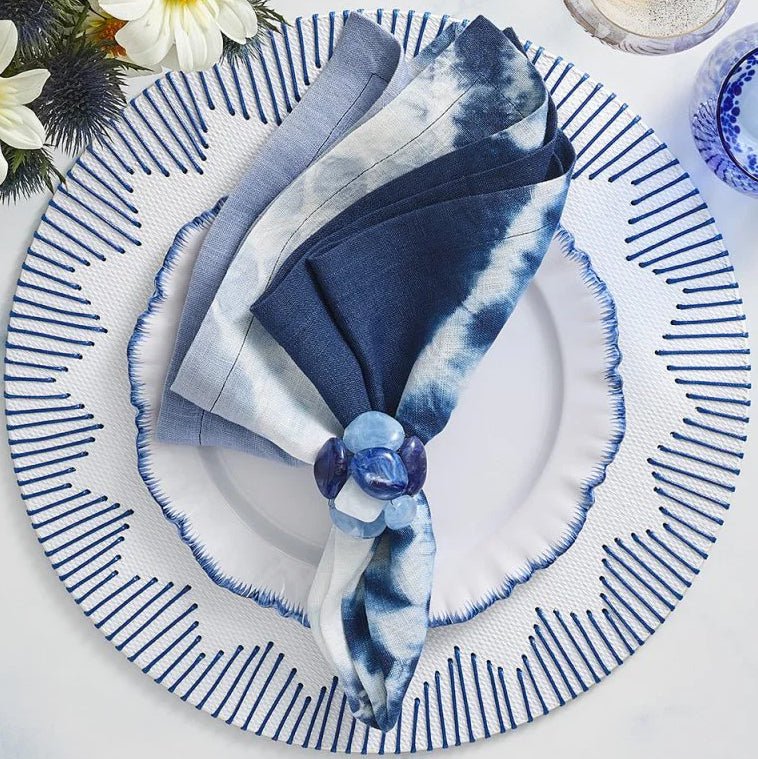 Water Stones Napkin Ring Set - Nautical Luxuries