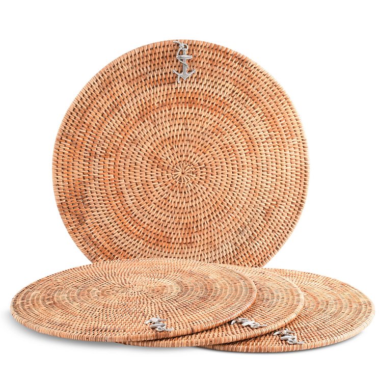 Windjammer Wicker Collection Placemat Set - Nautical Luxuries