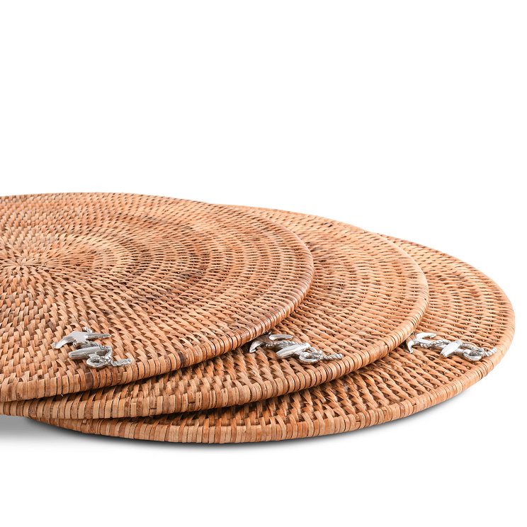 Windjammer Wicker Collection Placemat Set - Nautical Luxuries