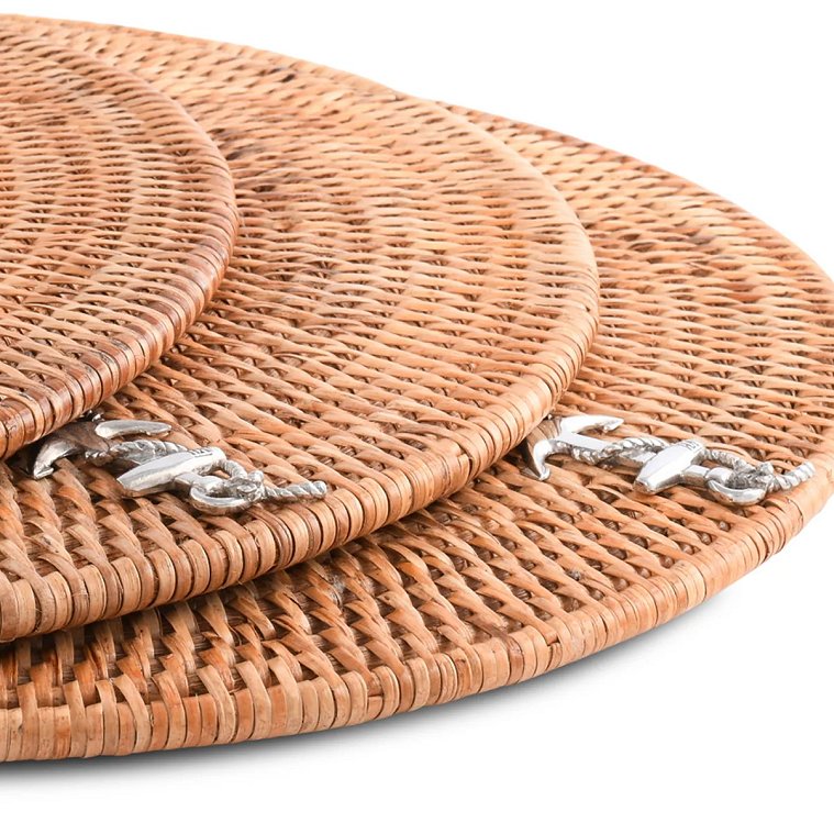 Windjammer Wicker Collection Placemat Set - Nautical Luxuries