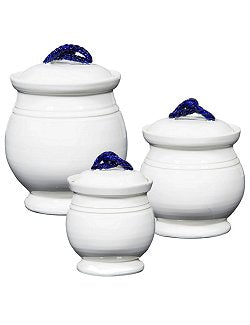 Italian Ceramic Nautical Canister Set