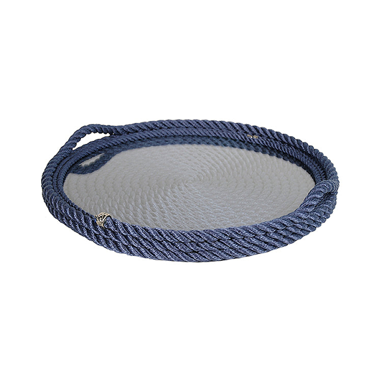 Maritimo Collection Round Nautical Serving Tray - Nautical Luxuries