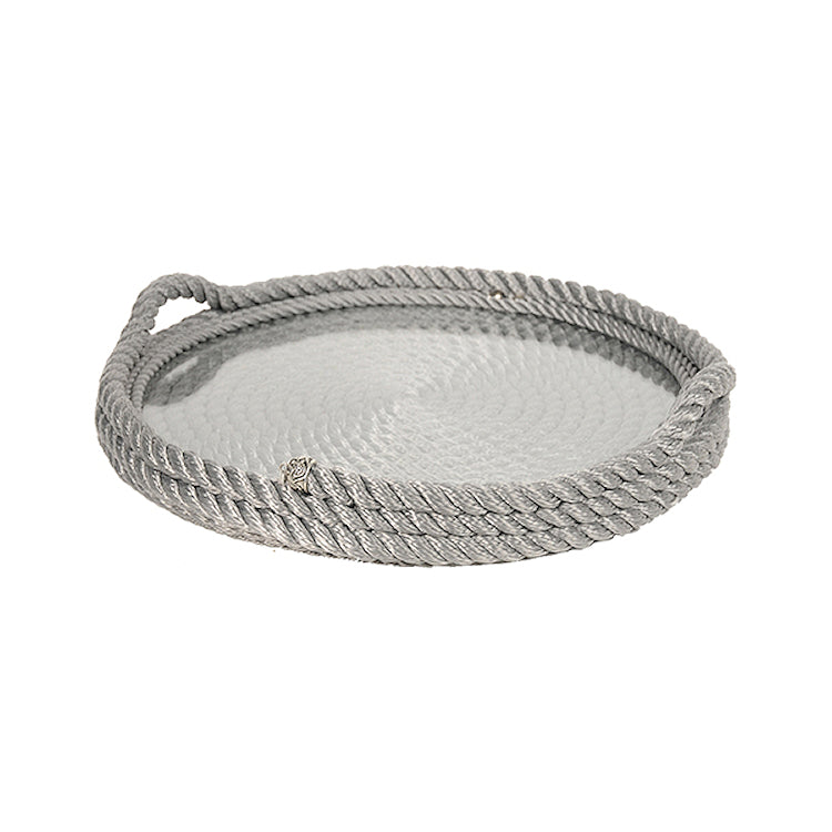 Maritimo Collection Round Nautical Serving Tray - Nautical Luxuries