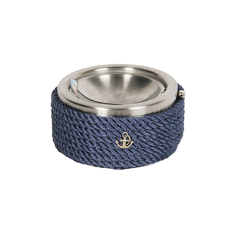 Maritimo Collection Nautical Rope Flip-Top Ashtray - Nautical Luxuries
