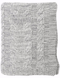 Fisherman's Sweater Chunky Cable Knit Throw - Nautical Luxuries