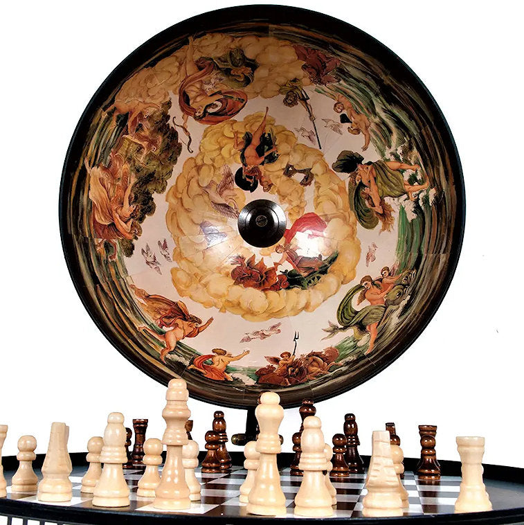 Old World Globe Tabletop Chess Set - Nautical Luxuries