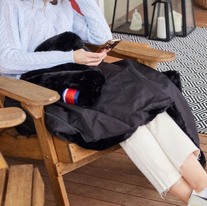 Yacht Furs Luxury Weatherproof Blanket/Black Mink - Nautical Luxuries