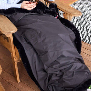 Yacht Furs Luxury Weatherproof Blanket/Black Mink - Nautical Luxuries