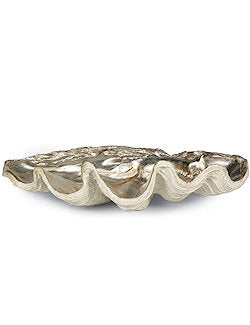 Silver Luxury Clamshell Display Bowl - Nautical Luxuries