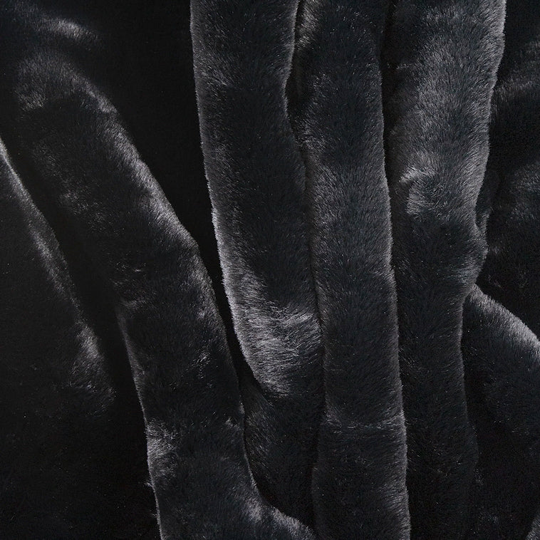 Yacht Furs Luxury Weatherproof Blanket/Black Mink - Nautical Luxuries