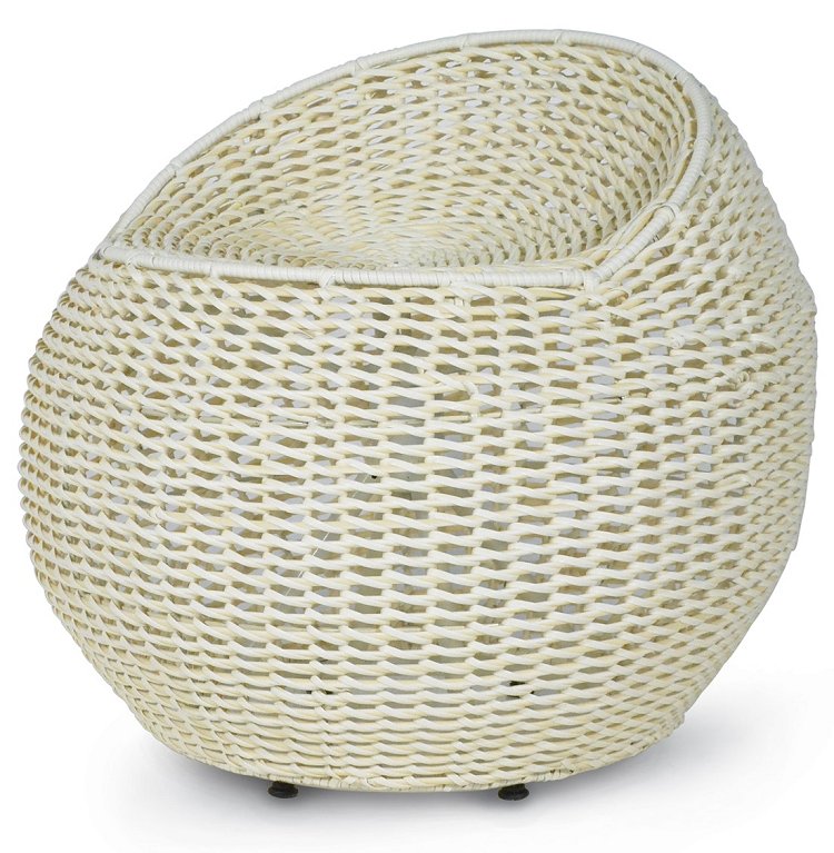 Faux Wicker Outdoor Swivel Stool - Nautical Luxuries