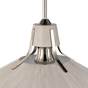 Coastal Chic Angled Shade Pendant/Sunbleached Oak