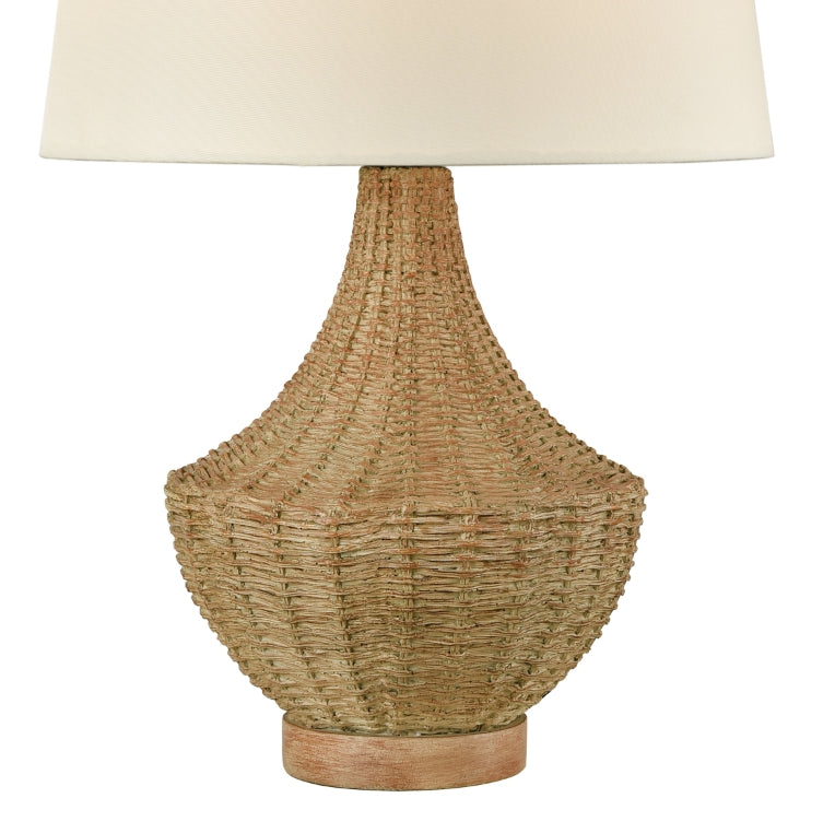 Woven Rattan Outdoor Table Lamp - Nautical Luxuries