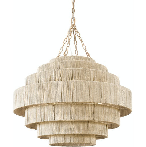 Abaca Fiber Waterfall Pendants - Nautical Luxuries