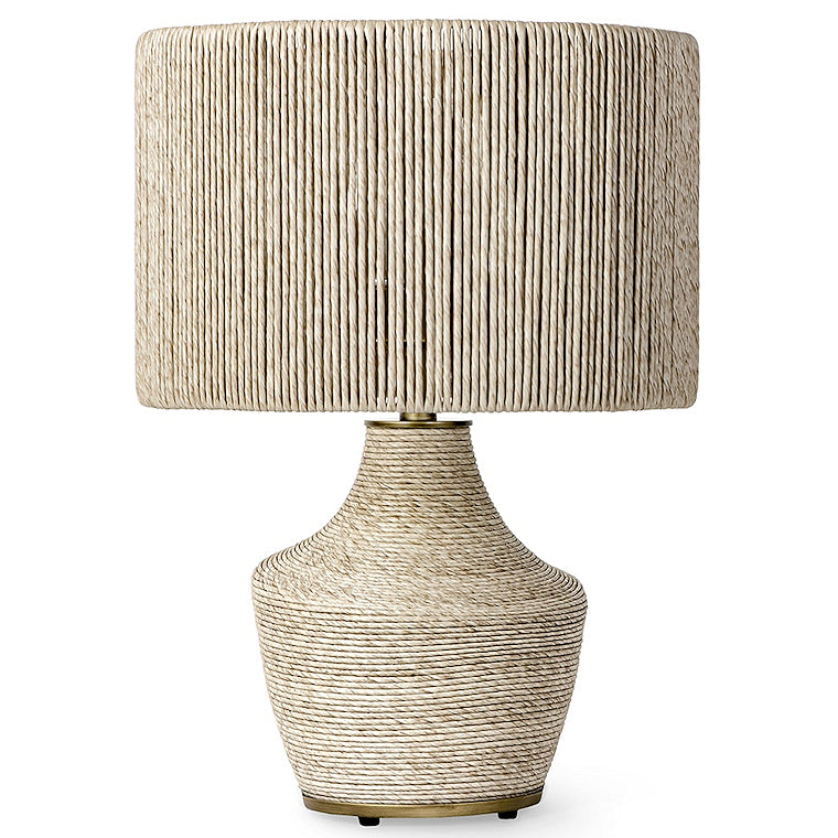 Twisted Rattan Outdoor Table Lamp - Nautical Luxuries