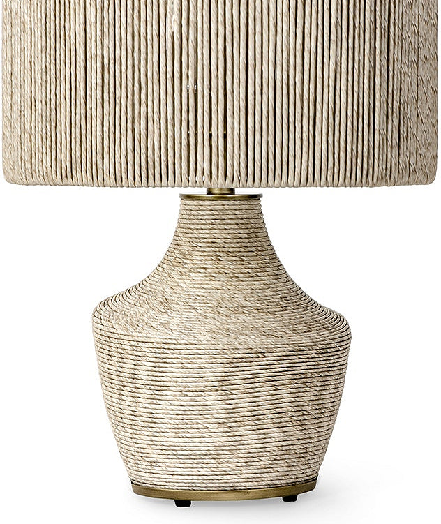 Twisted Rattan Outdoor Table Lamp - Nautical Luxuries