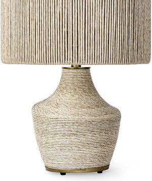 Twisted Rattan Outdoor Table Lamp - Nautical Luxuries