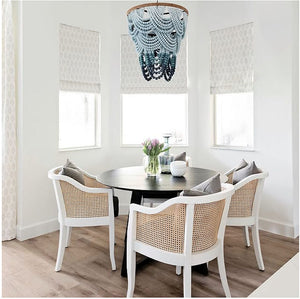 Ombre Blue Boho Beaded Chandelier