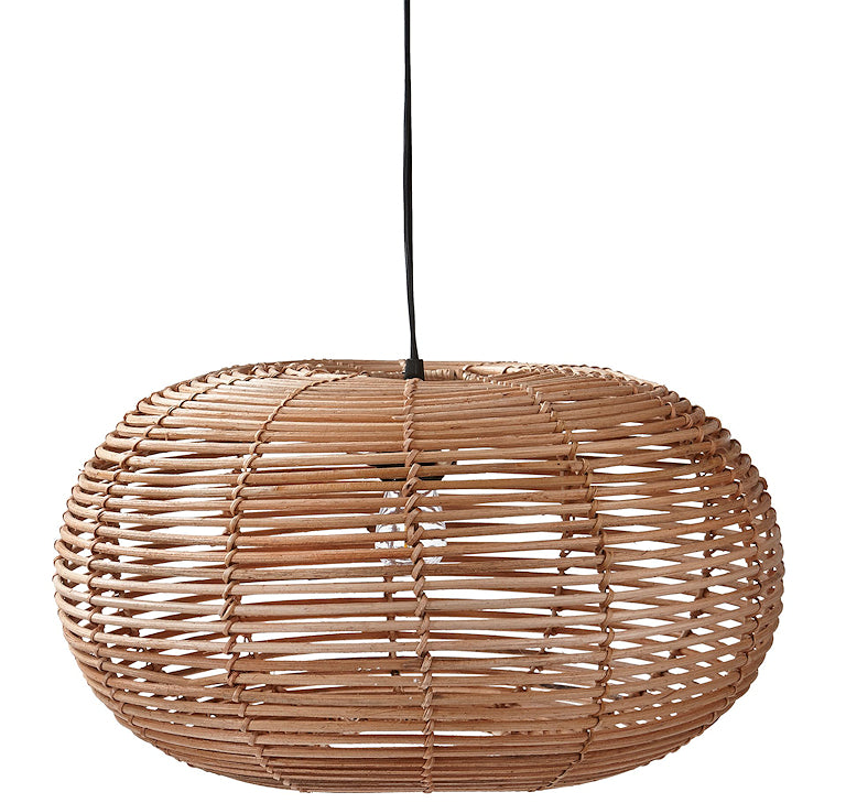 Beachy Open Weave Rattan Pendant Light - Nautical Luxuries