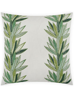 Belize Banana Palms Coastal Pillow - Nautical Luxuries