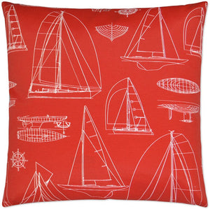 Sail Plan Designs Indoor/Outdoor Accent Pillows - Nautical Luxuries