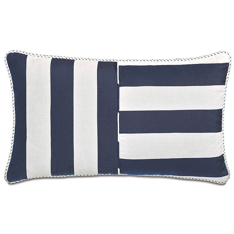 Cabana Quad-Stripe Outdoor Pillows - Nautical Luxuries