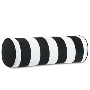 Black Tie Stripe Outdoor Pillows - Nautical Luxuries