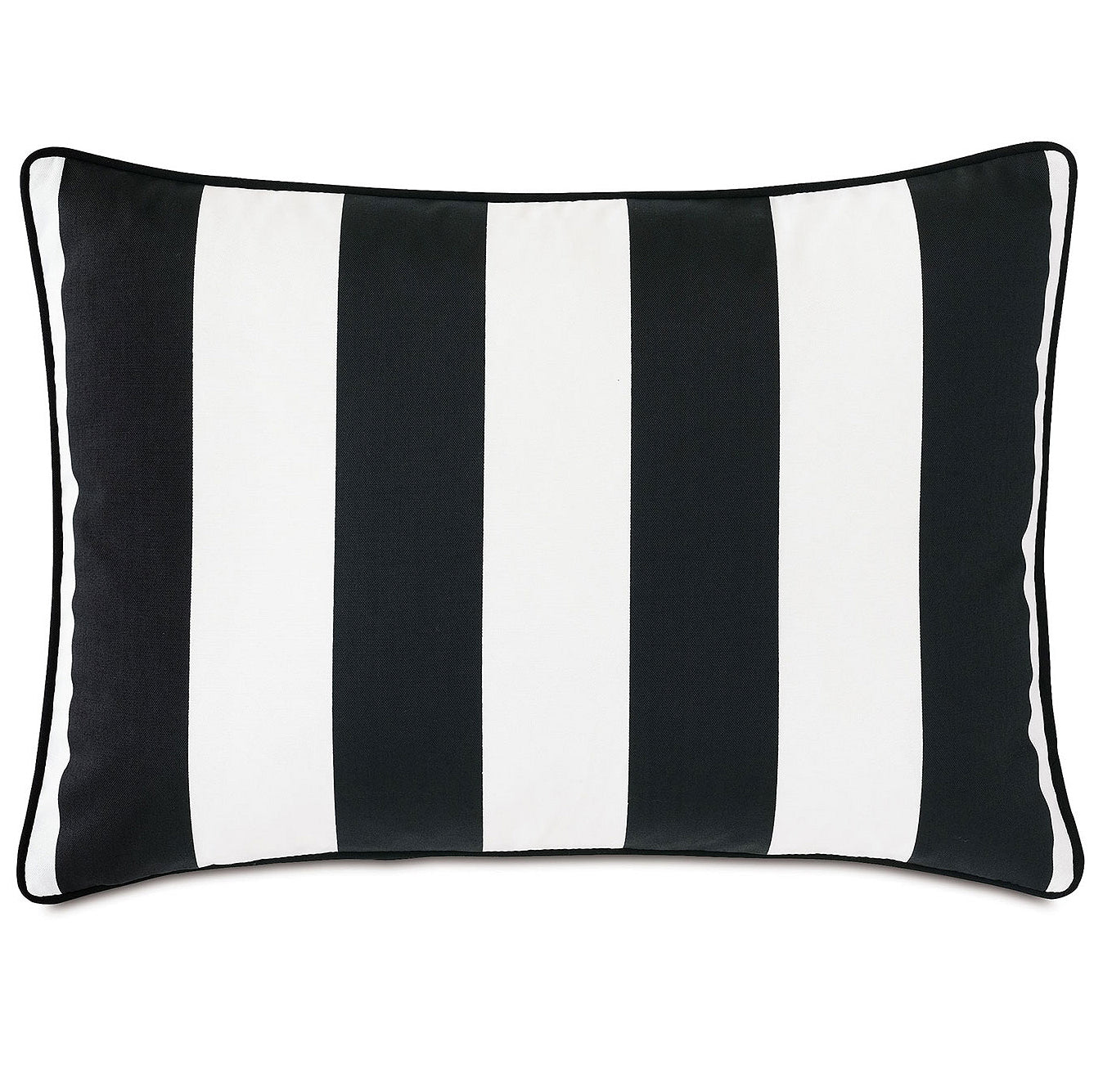 Black Tie Stripe Outdoor Pillows - Nautical Luxuries