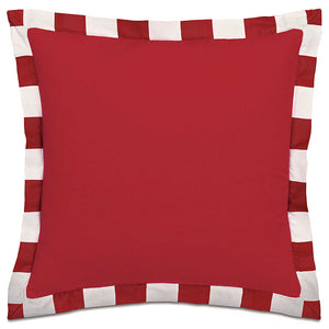 Cabana Flanged Stripe Outdoor Pillows